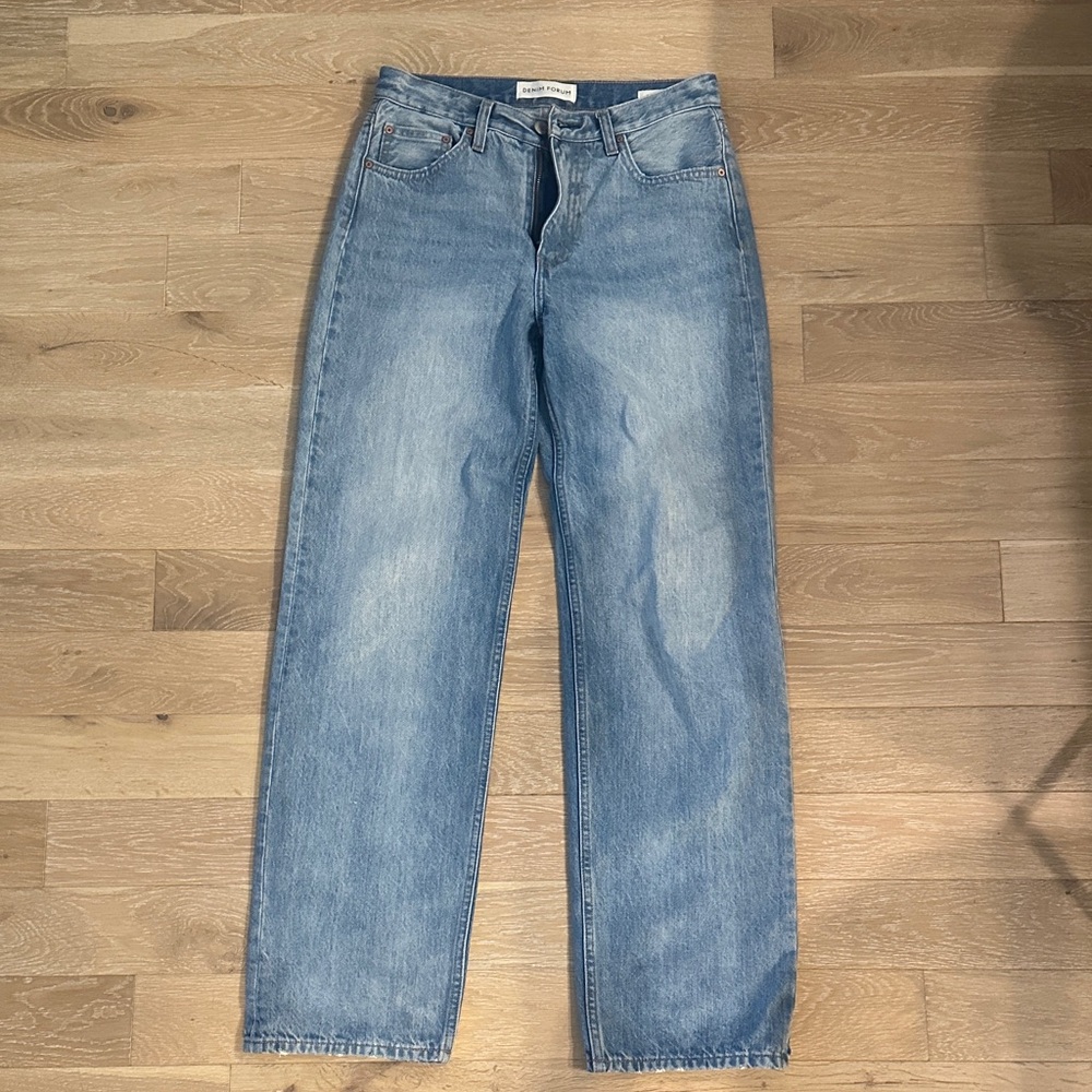 Denim Forum '90s Iggy Lo-Rise Baggy Jeans in Blue